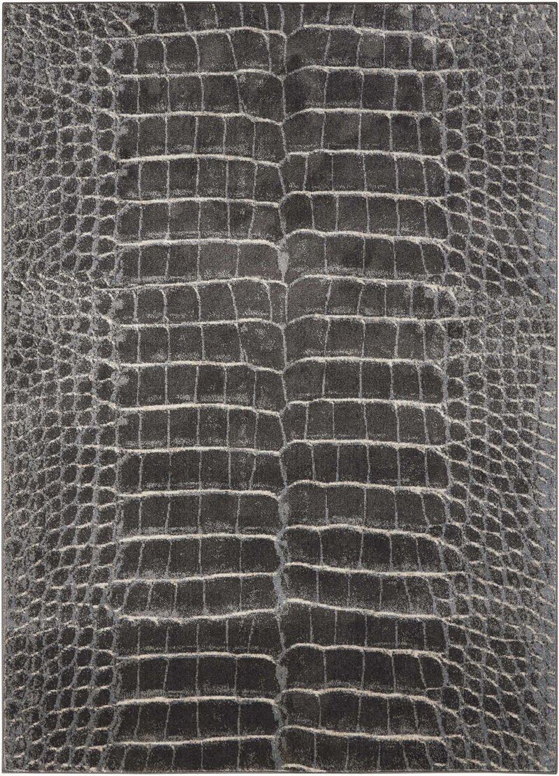HomeRoots Abstract Non Skid Runner Rug image number 0