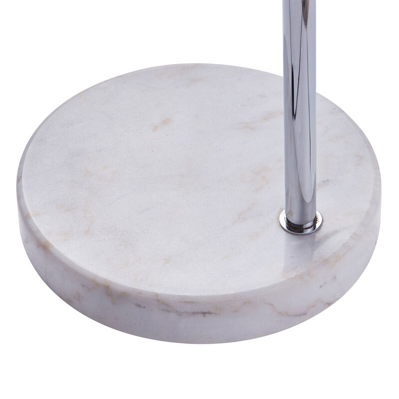 Arquer Arc 68" Metal Floor Lamp with Bell Shade, Polished Nickel image number 3