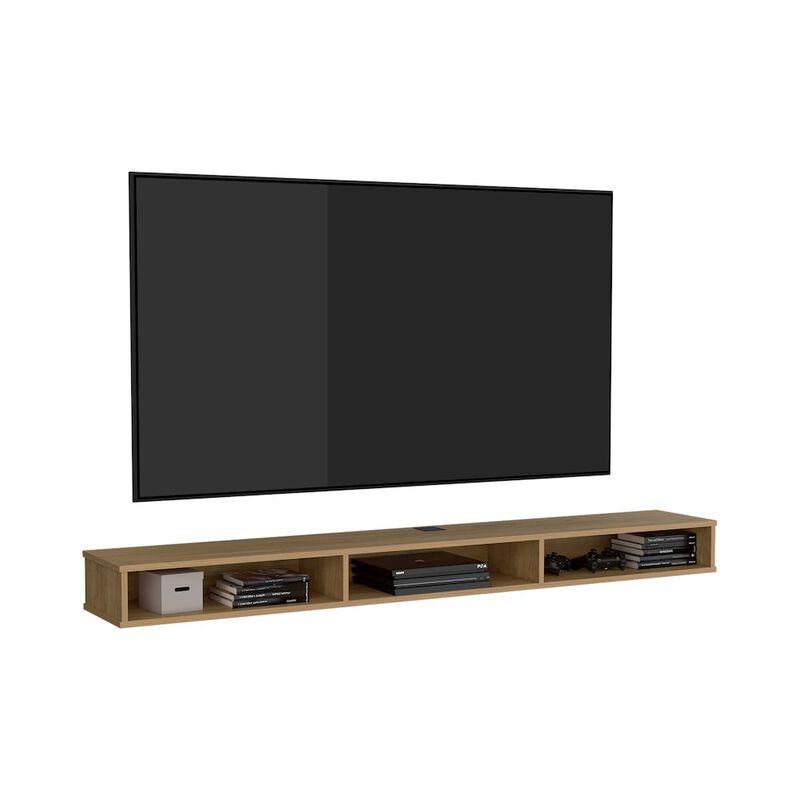 Northport Tv Stand, 3 Shelves, Natural Oak
