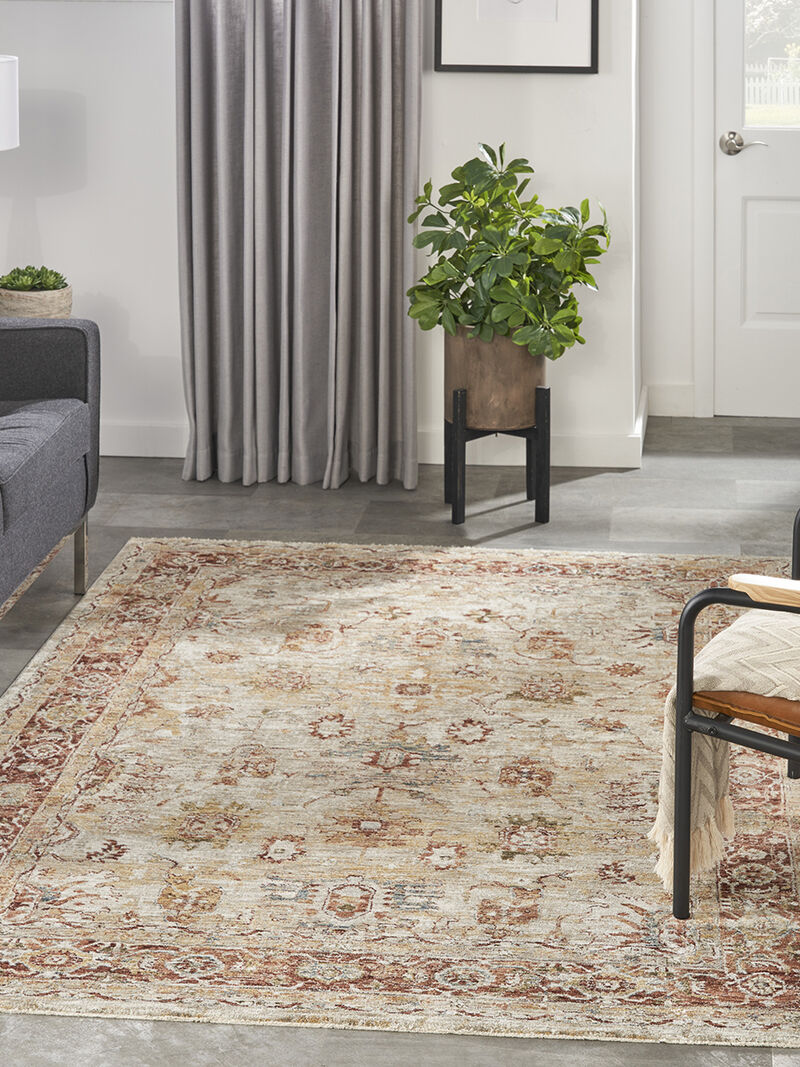 Sahar SHR02 Ivory 3'11" x 5'11" Rug