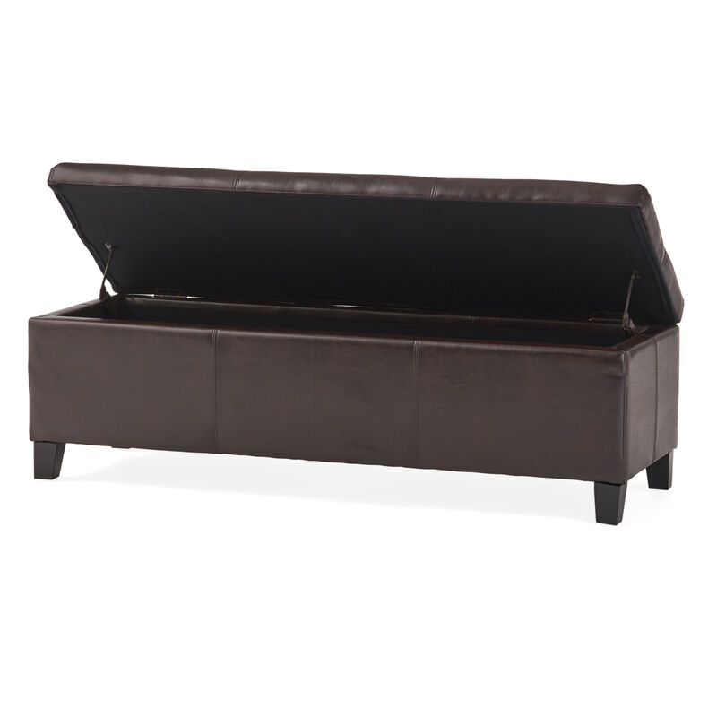 Merax Merax PU Leather Home Storage Ottoman image number 3