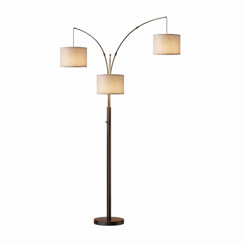 Three-Color Temperature & Dimmable Three-Head Floor Lamp: Create A Cozy Home Lighting Ambiance image number 0