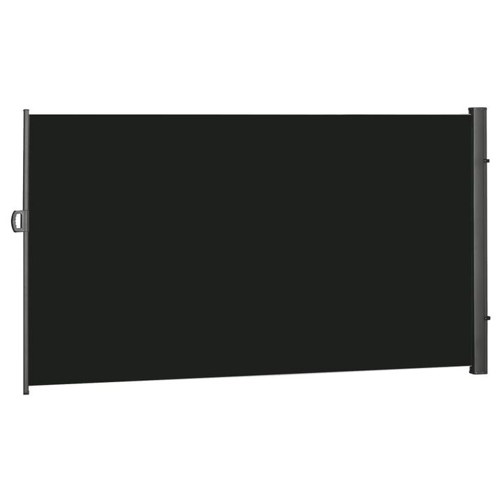 Hivvago Retractable Outdoor Side Shade for Garden or Patio