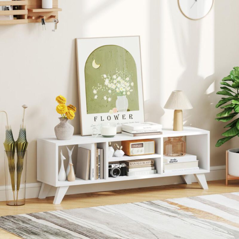 Hivvago Media TV Console Table with Raised Support Legs