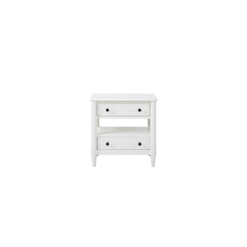 Wilmington Open Nightstand -White