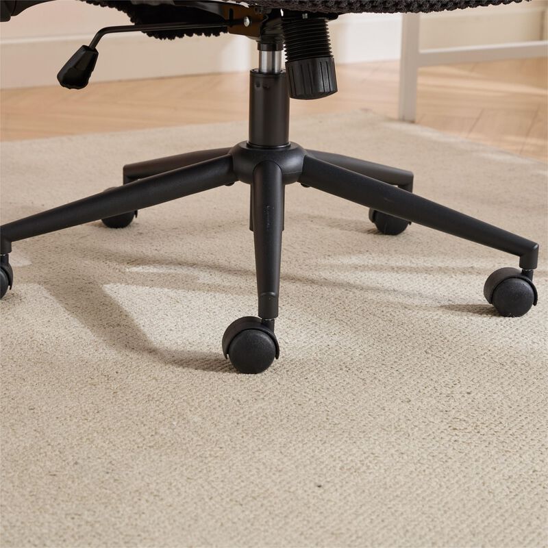 Cross Legged Office Chair with Flip-Up Arms, Adjustable Height Swivel Desk Chair image number 9