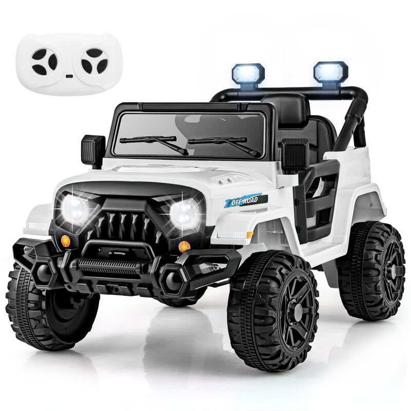Kids 12V Ride On Truck with Threaded Wheels Remote Control and 3 Speed Modes image number 3