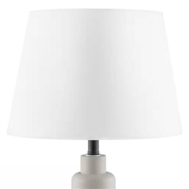 Fabric Shade Table Lamp – Small Bedside or Desk Lighting