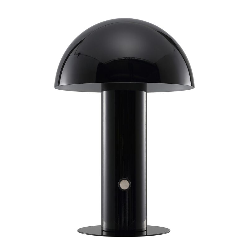 Boletus Contemporary Bohemian Rechargeablecordless Iron Integrated LED Mushroom Table Lamp