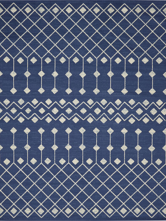 Grafix GRF37 Navy 8' x Round Rug