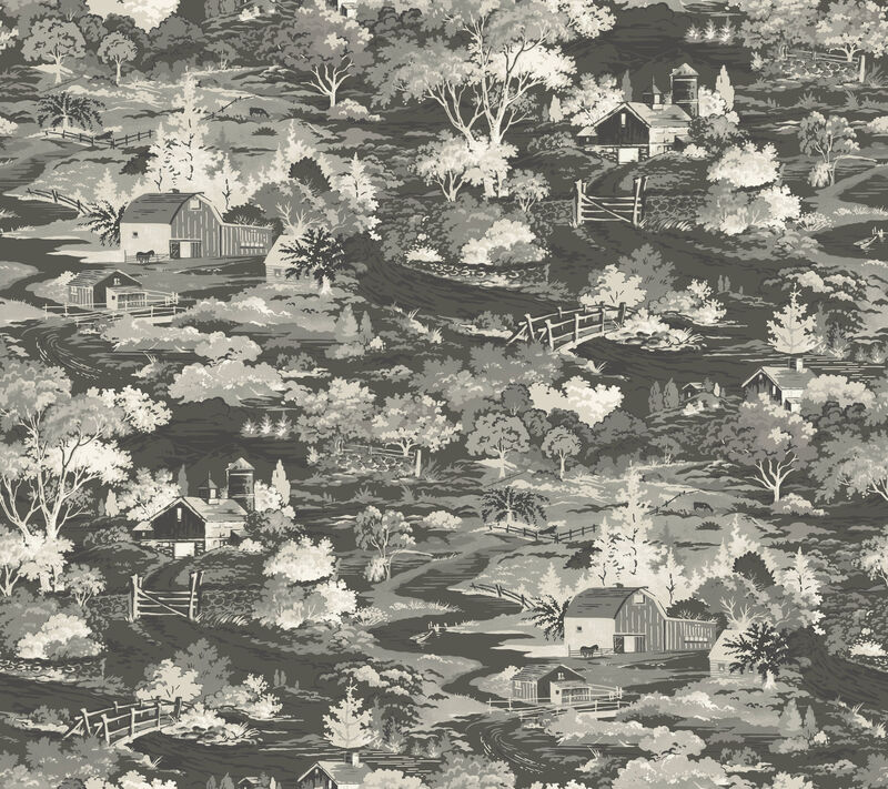 Homestead Black & Grey Wallpaper image number 0