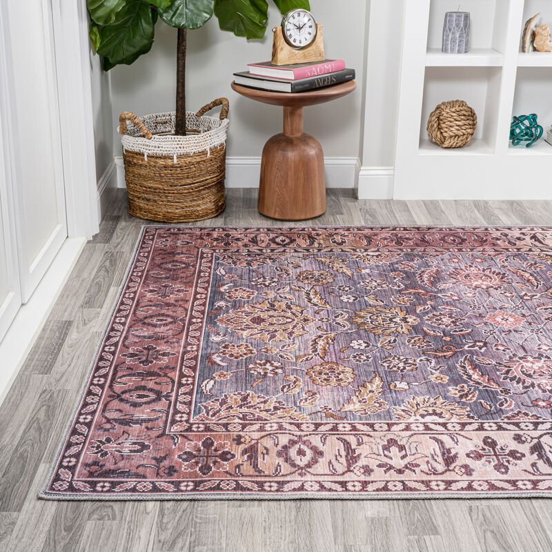 Victoria Ornate Persian All Over Washable Indoor/Outdoor Area Rug