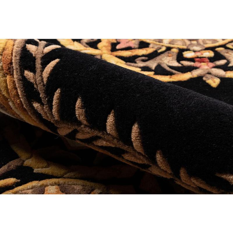 Momeni Transitional Rectangle Area Rug, Black, 5' X 8'