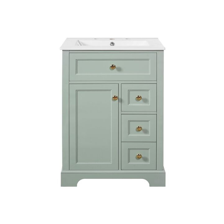 ELEMENT ACE Compact Modern Bathroom Vanity with Ample Storage and Durable Construction