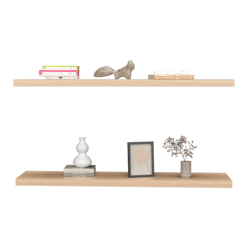 Floating Shelf Lyle, Living Room, Light Pine