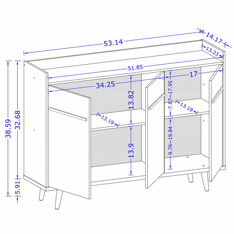 Bradley Black Sideboard