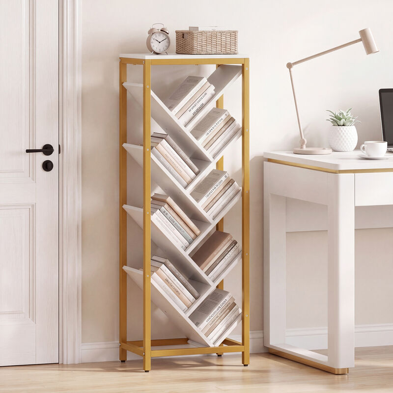 9 Tier Bookshelf for Hardcover Books for Living Room Bedroom and Office image number 7