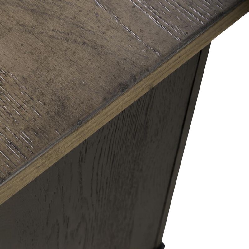 Liberty Furniture Bedside Chest w/ Charging Station - Black Traditional in Dusty Taupe 3 Drawers image number 9