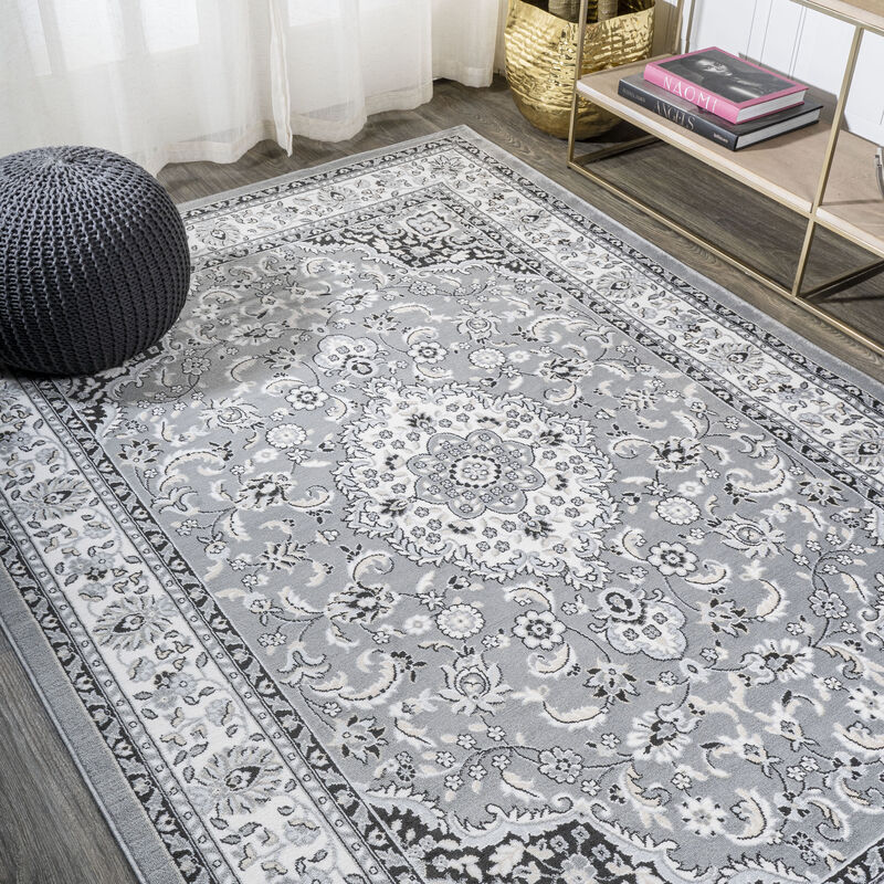 Palmette Modern Persian Floral Area Rug