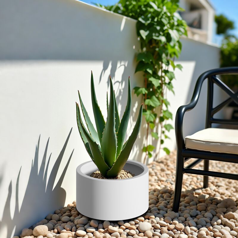 Heavy Duty Corten Steel Round Raised Garden Bed Kit, Brown Metal Planter Box