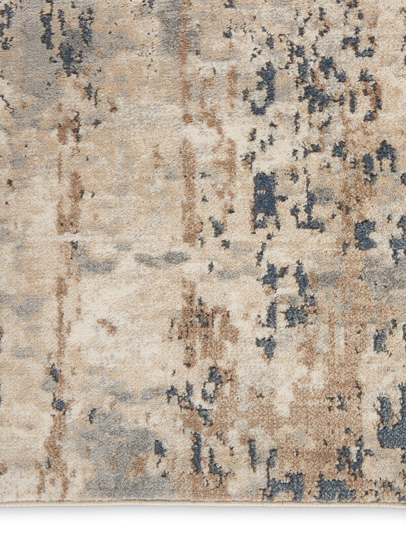 Quarry QUA01 Beige/Gray 2'2" x 7'6" Rug image number 4