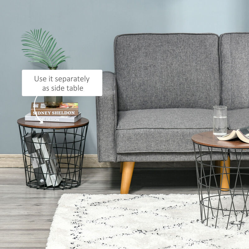 Hivvago Multi-Purpose Nesting Side Tables Set image number 5