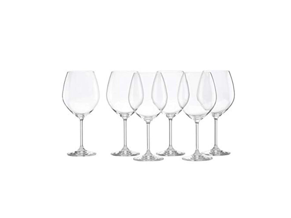 Lenox Tuscany Classics Red Wine Glass Set, 6 Count, Clear