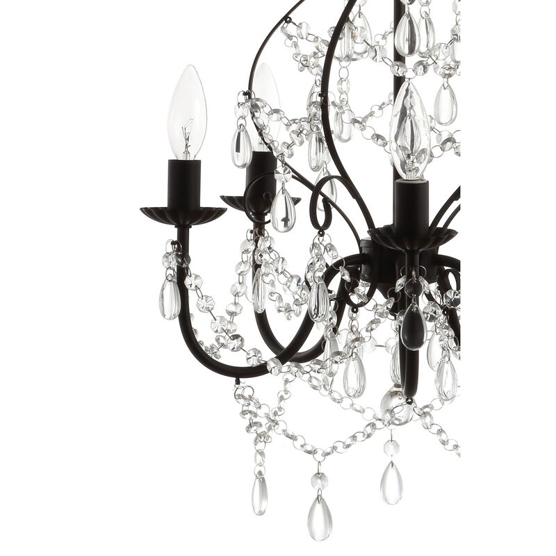 Maura Crystal/Metal LED Chandelier