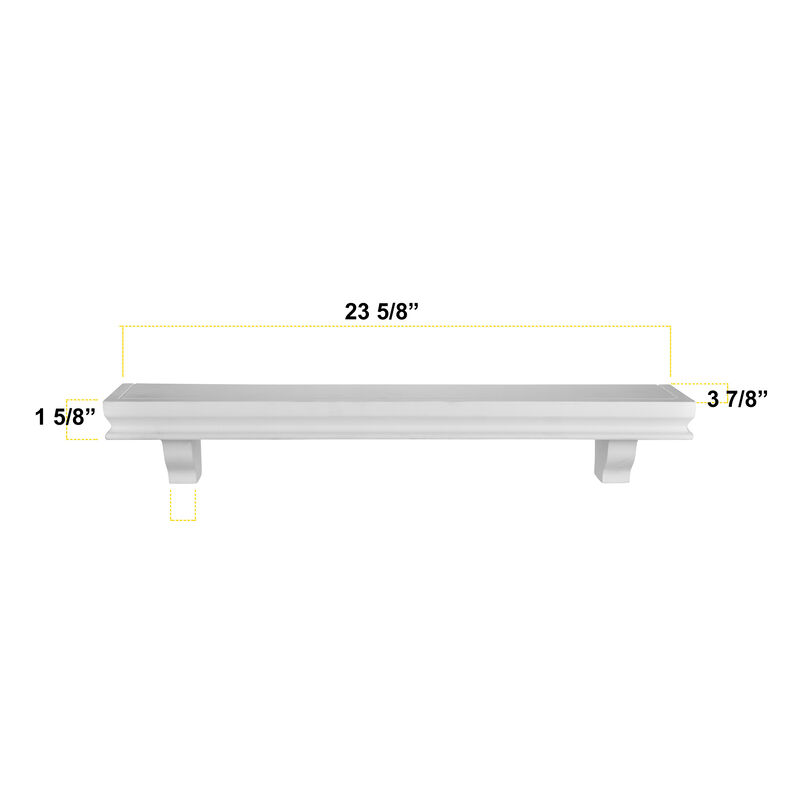 24 in Floating Display Ledge Shelves (Set of 2)