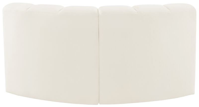 Meridian Furniture Arc Cream Velvet Modular Sofa