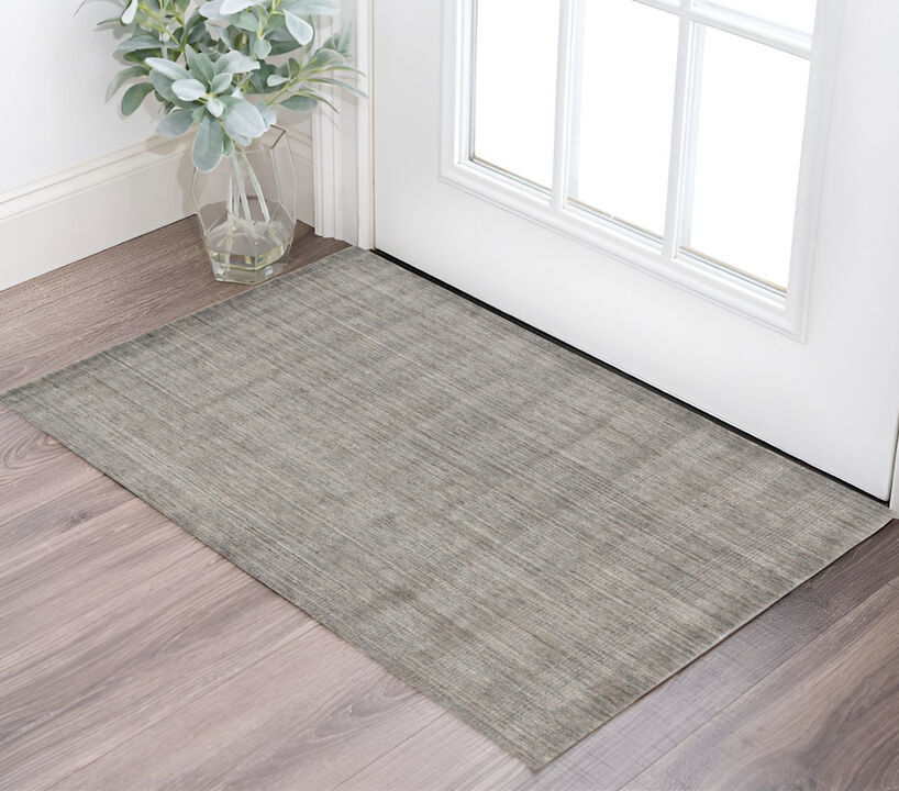 HomeRoots Wool Abstract Hand Woven Area Rug