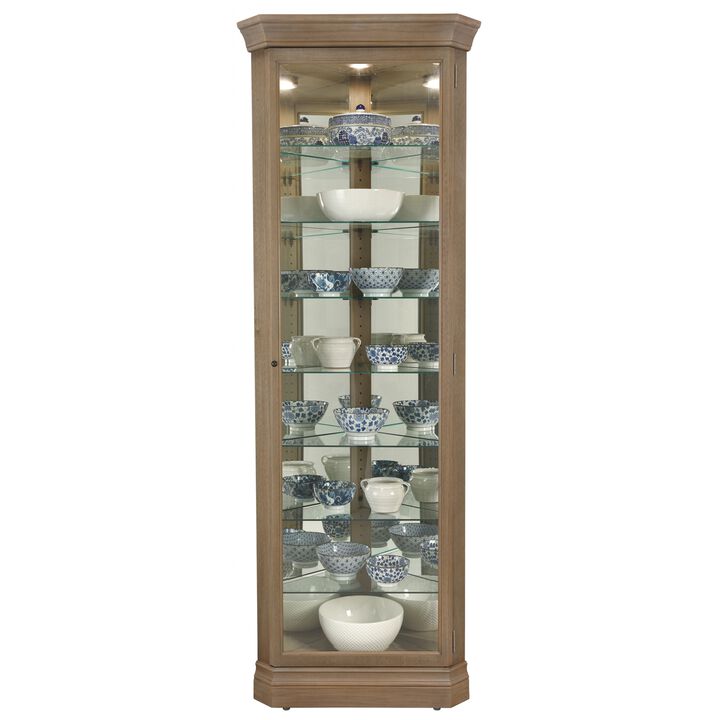 680643 Delia III Corner Curio Cabinet