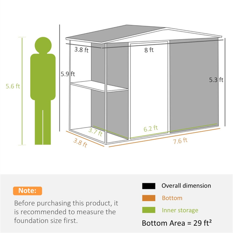 Steel Storage Cabinet for Garden Tools and Outdoor Equipment Organization image number 2