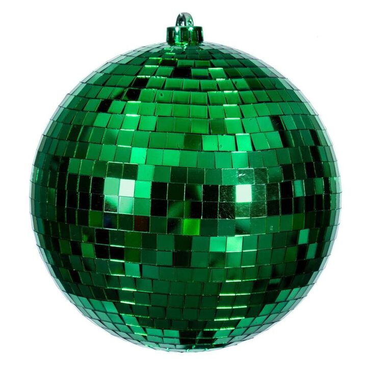 Green Mirror Ball Ornament