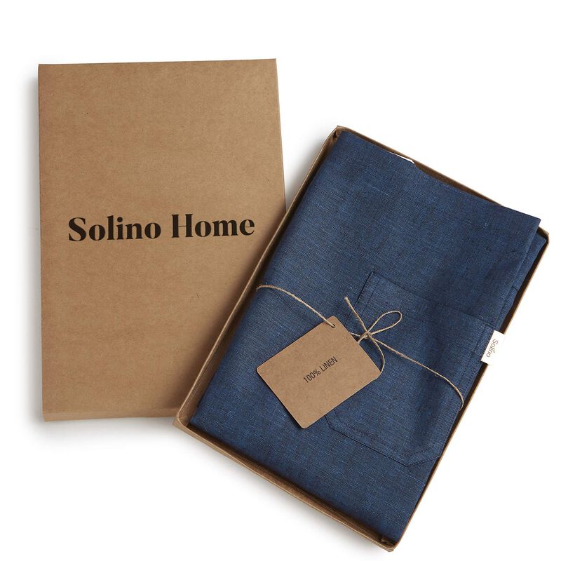 Solino Home 100% Pure Linen Apron - Kitchen Linen image number 4