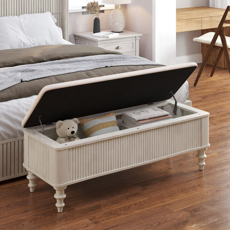 Frigob Storage Ottoman Bench image number 2
