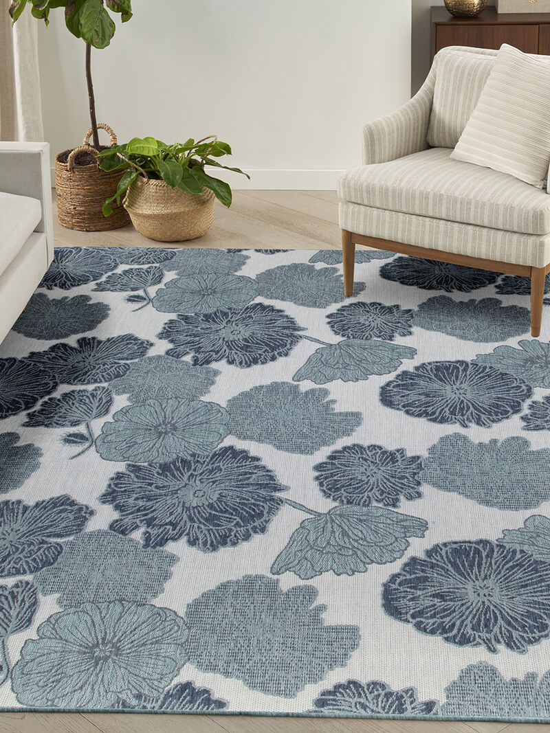 Garden Oasis GOA04 Blue 9' x 12' Rug