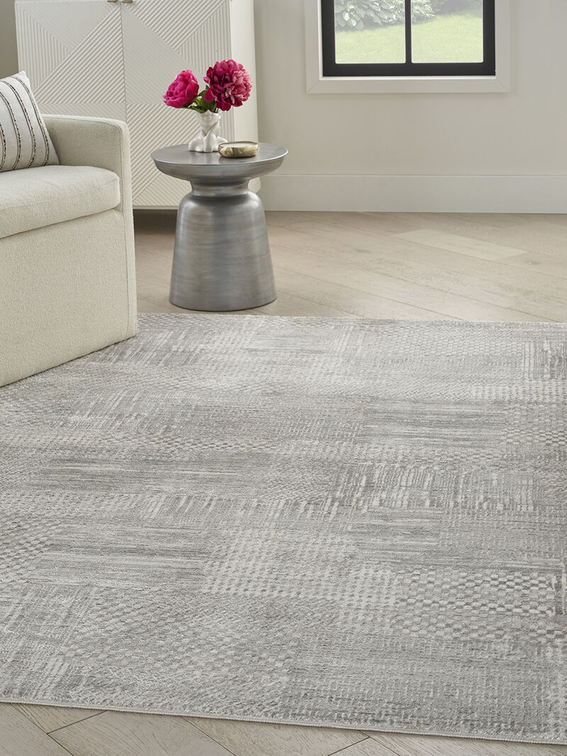 Glitz GLZ09 Silver/Gray 3'11" x 5'11" Rug