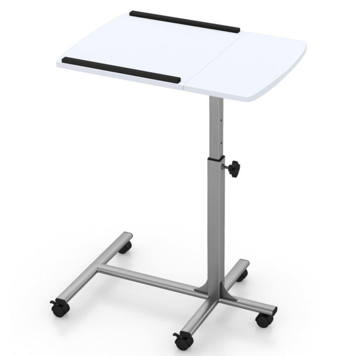 Height and Angle Adjustable Rolling Laptop Desk