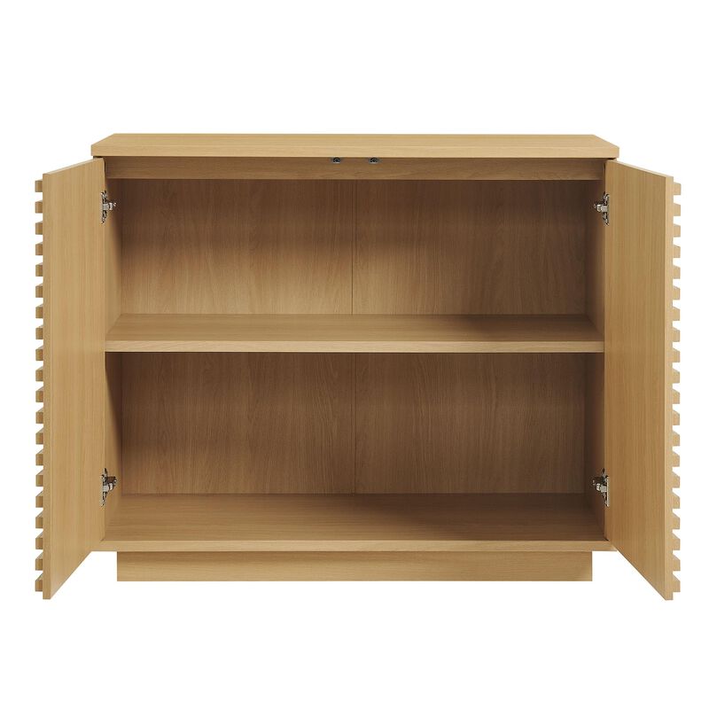Render 35" Fluted Accent Cabinet in Walnut image number 7