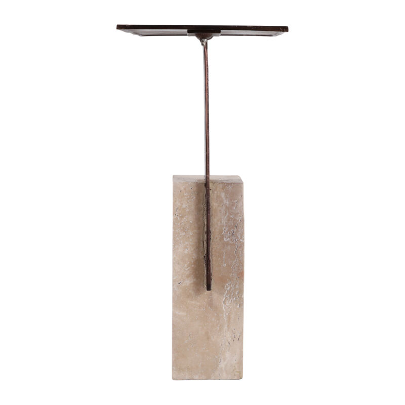 22x16 Travertine Accent Table image number 4