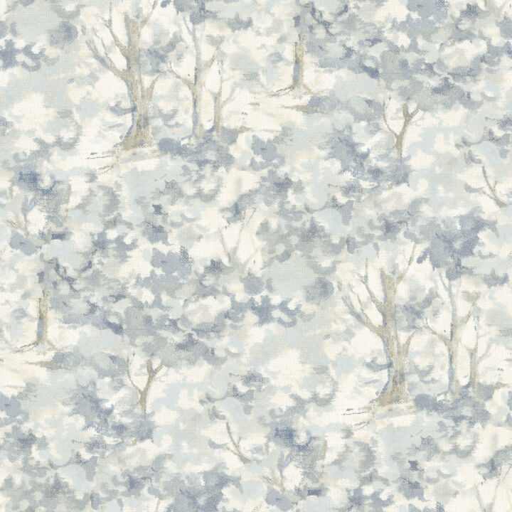 Thicket Blue Forest Wallpaper (Set of 2)