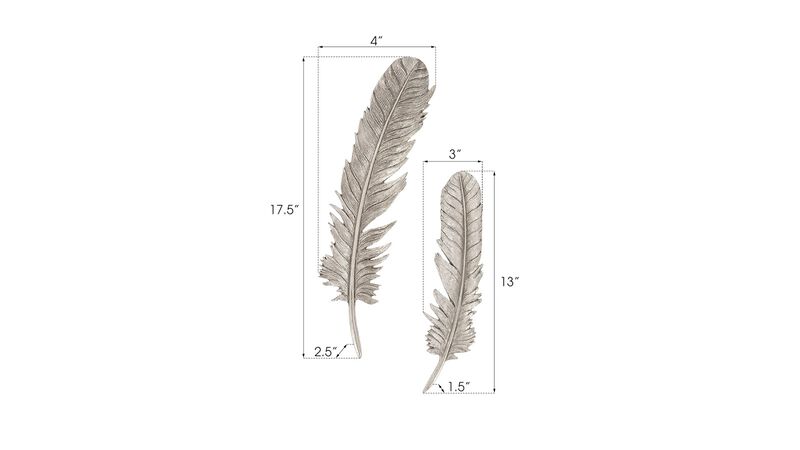 Feathers Wall Art Set of 2