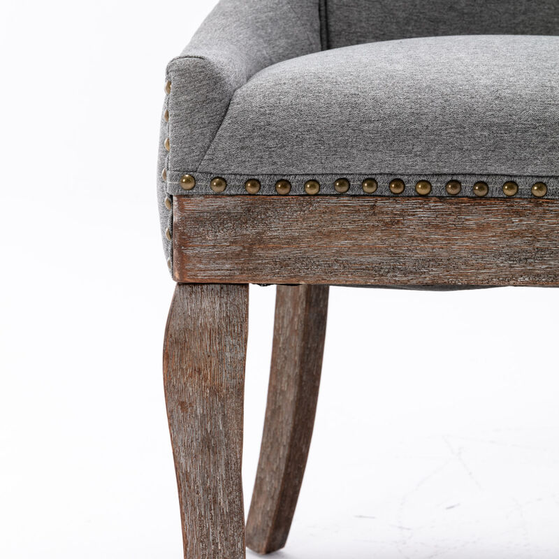 Streamdale Ultra Side Chair Neutral Fabric, Solid Wood image number 8