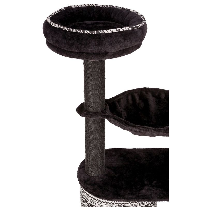 TRIXIE Giada Plush & Sisal 4-Level 44" Cat Tree with Scratching Posts, Condo & Hammock image number 6