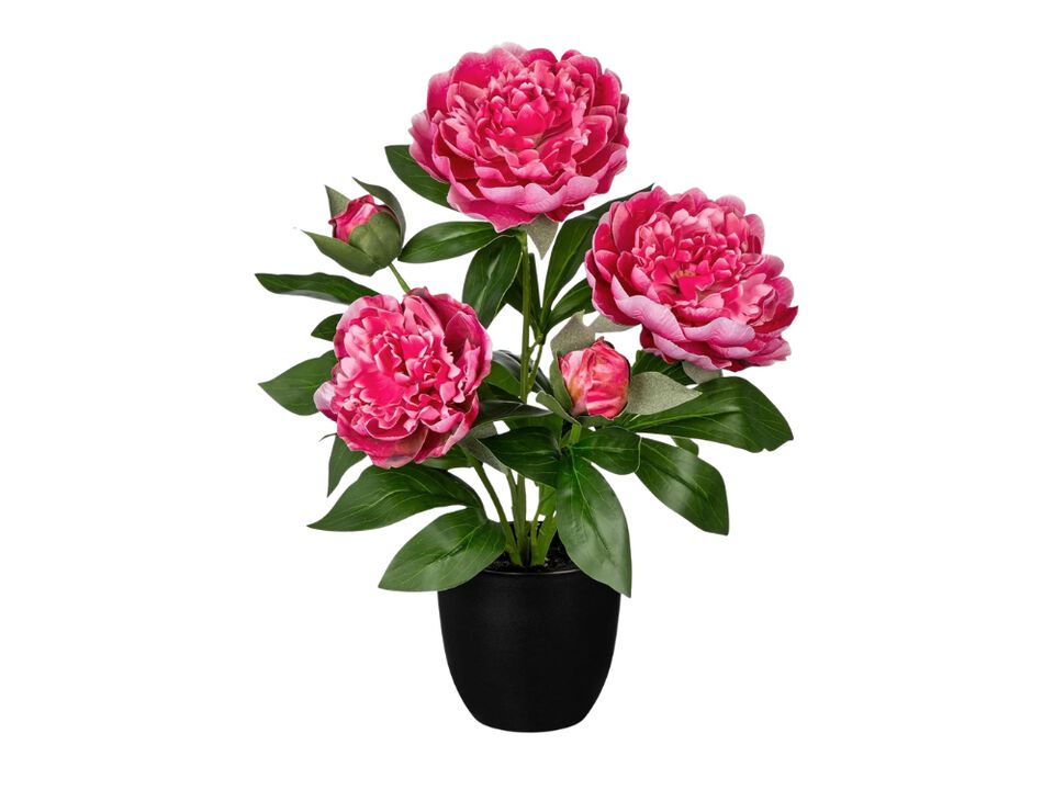 Hot Pink Artificial Peony Flowers Wedding Centerpiece Decor