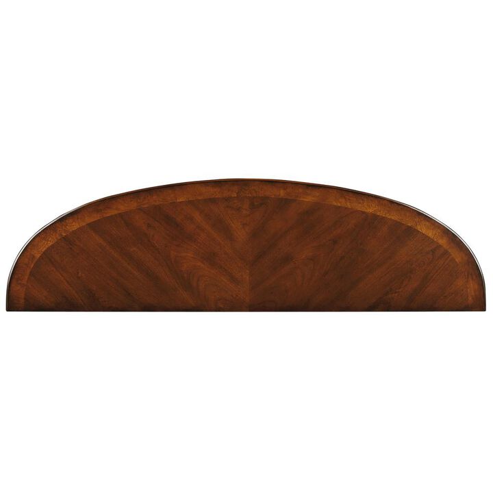 Butler Specialty Astor Nutmeg Demilune Console Table, Dark Brown