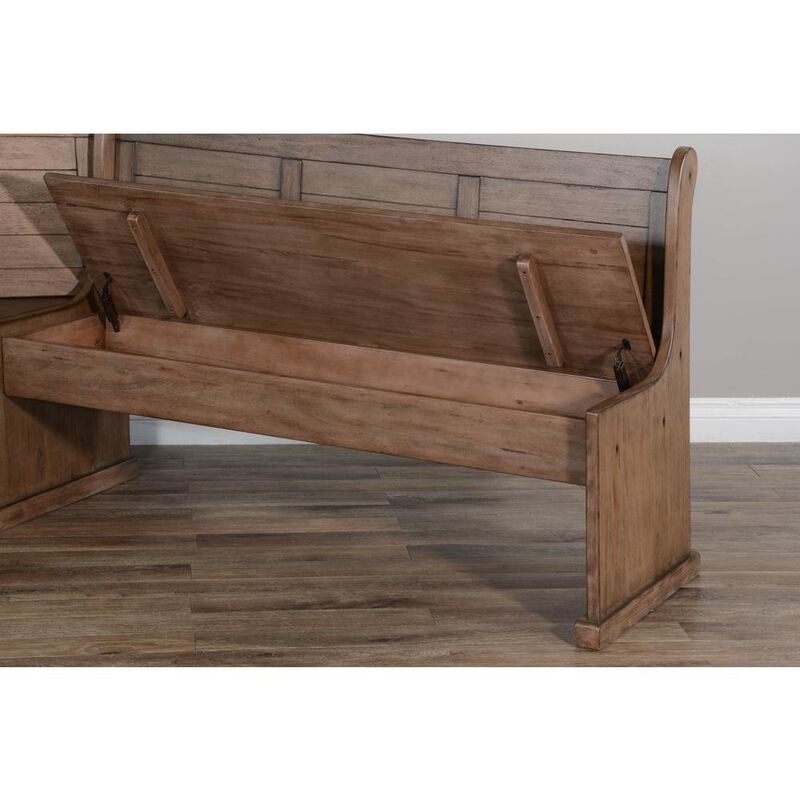 Sunny Designs Wood Breakfast Nook Dining Set