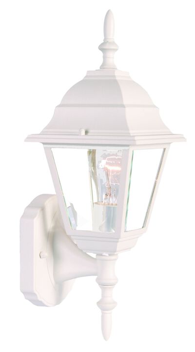 Homezia Distressed White Swing Arm Outdoor Wall Light