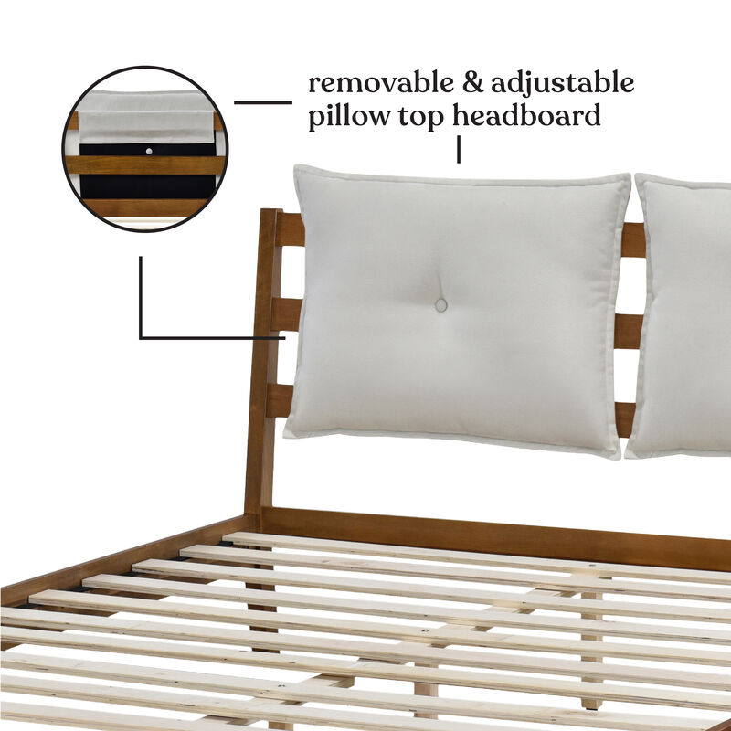 Pillow top Headboard Platform Bed Frame